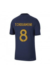 Frankrike Aurelien Tchouameni #8 Fotballdrakt Hjemme Klær VM 2022 Korte ermer